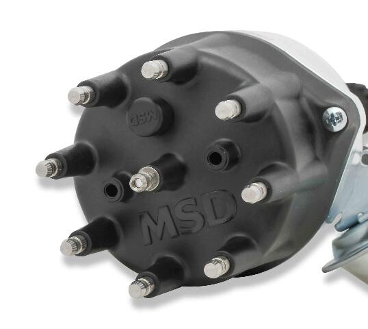 MSD ignition distributor black aluminum small block 83525