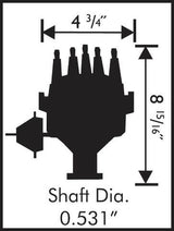 Ford 351W Ready-To-Run Pro-Billet Distributor - 8354