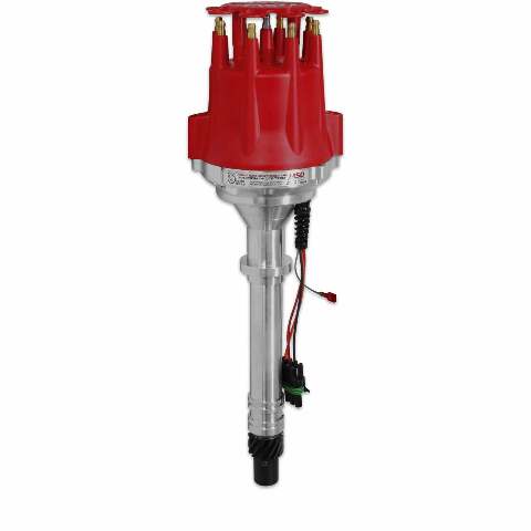 MSD ignition distributor red aluminum 83606