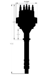 Chevy V8 Marine Ready-to-Run Distributor- Black - 83607
