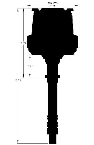 MSD ignition distributor black anodized high performance 83653