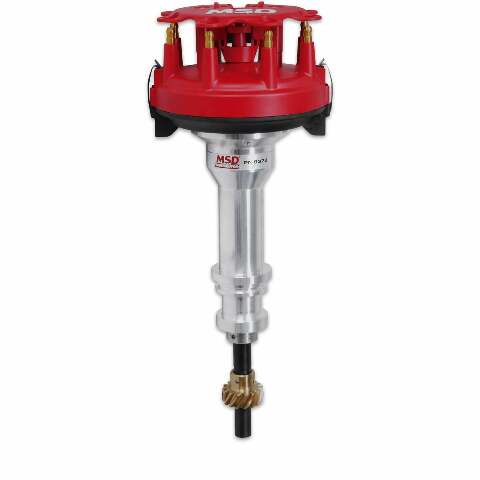 MSD ignition distributor red blue polished clear 8378