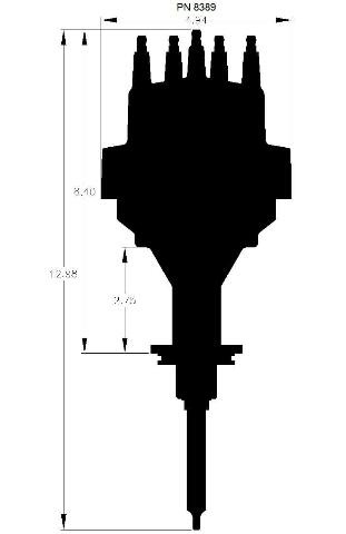 MSD ignition distributor red 8389