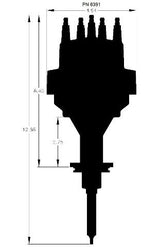 MSD ignition distributor red 8391