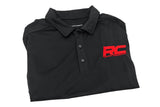 Rough Country Polo - Rough Country Logo - Black - Moisture Wicking - Size 2XL - 83913