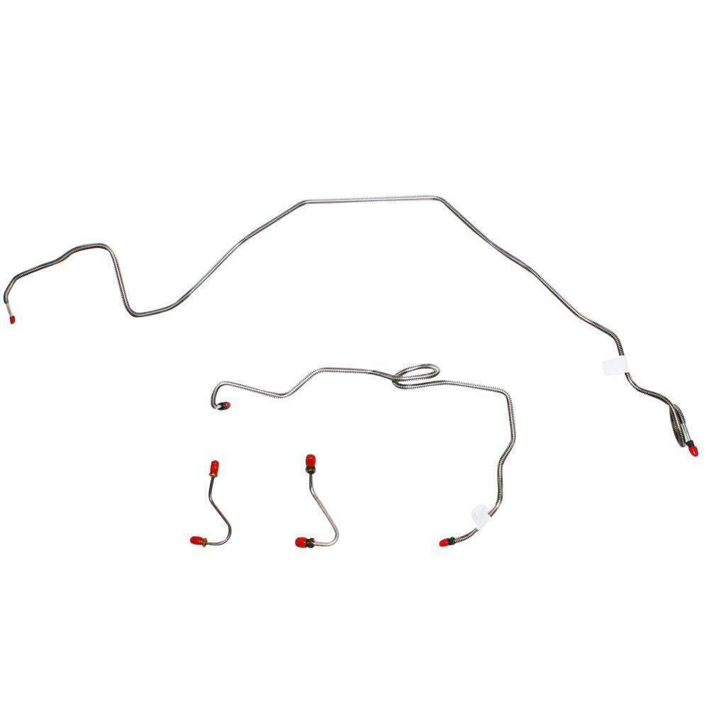 t 84-85 Chevrolet Camaro Front Brake Line Kit Stainless Steel Fine Lines