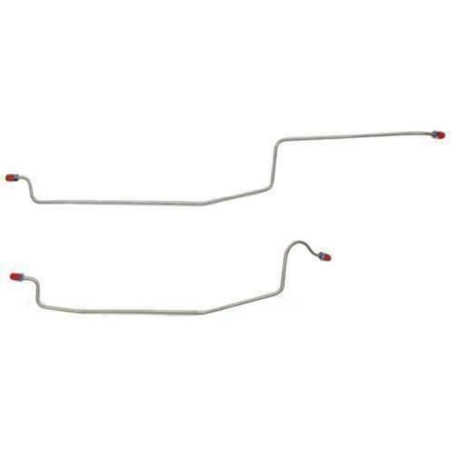 t 84-86 Ford Mustang Rear Axle Brake Line Kit With SVO Stainless Steel Fine Lines