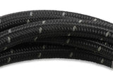 Mr. Gasket black nylon braided hose 6 AN 6 feet rubber 840606