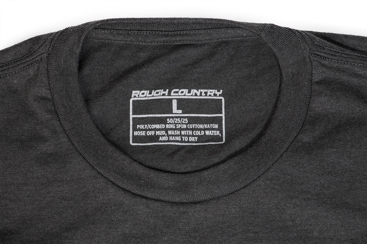 Rough Country T-Shirt - American Flag - Blue - LG - 84079LG