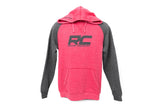 Rough Country Hoodie - Heater - Red/Gray - SM - 84083SM