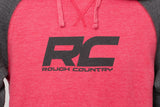 Rough Country Hoodie - Heater - Red/Gray - SM - 84083SM