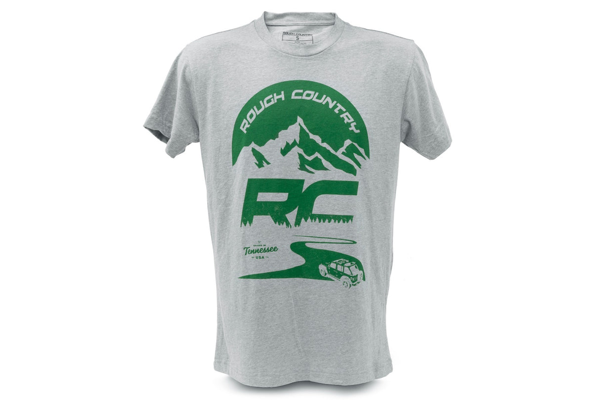 Rough Country T-Shirt - RC Mountains - HEATHER GRAY - MD - 84093MD
