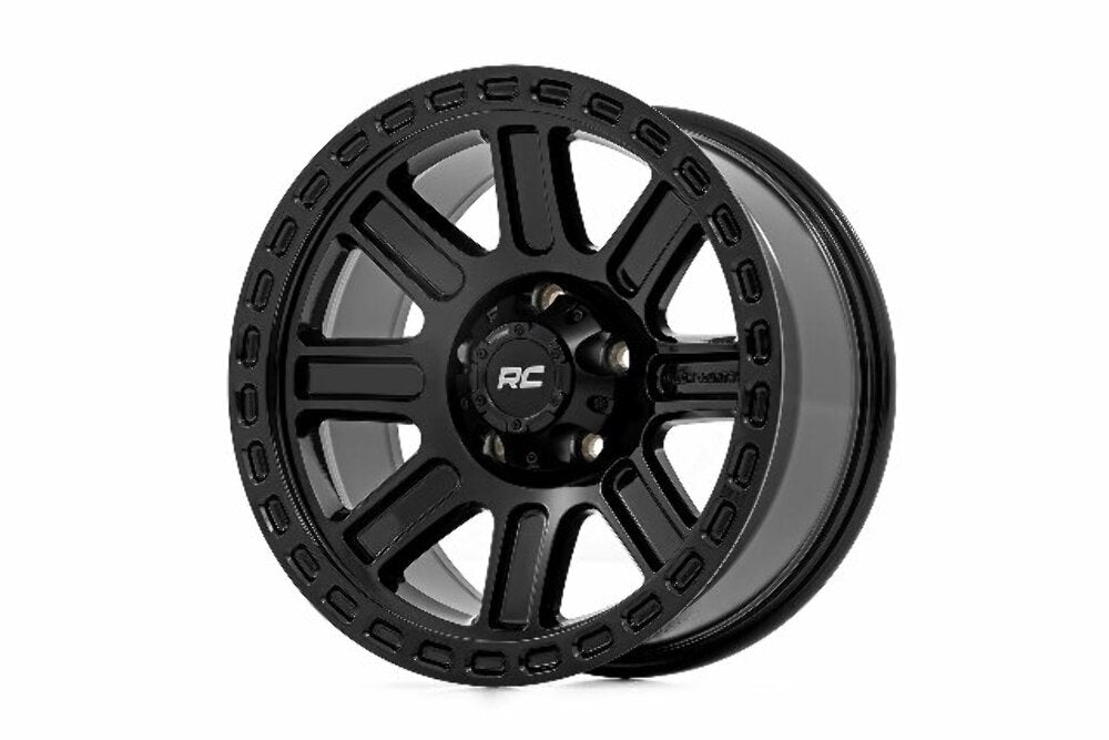Rough Country 84 Series Wheel; Gloss Black; 18x8.5; 6x5.5; +0mm 84180912