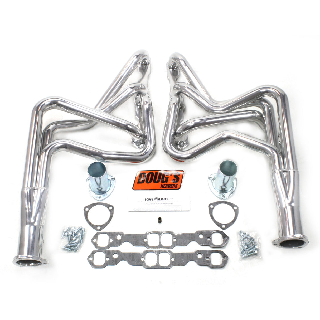 Long Tube Headers for 64-75 GM A Body 265-400 SBC 1-3/4in Primary D369
