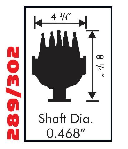 MSD ignition distributor for 1962-1970 Ford Mustang red steel small block 84791