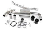 Valved Axle-Back Exhaust for 2016-2023 BMW X1/X2 xDrive28i D660-0089-BLK BMW performance black stainless steel