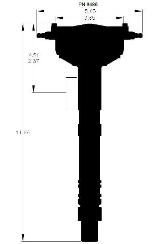 MSD ignition distributor red 8486