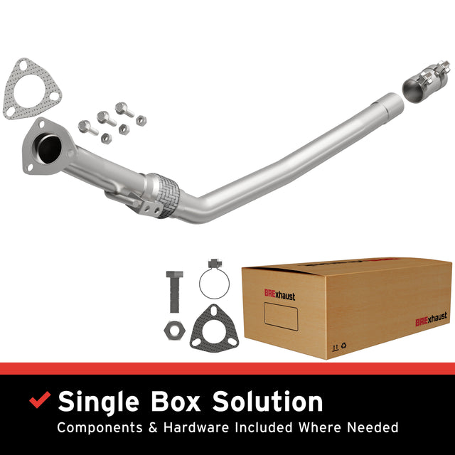 2004-2005 Audi A4 Quattro Direct-Fit Front Pipe Kit 107-0240 stainless steel