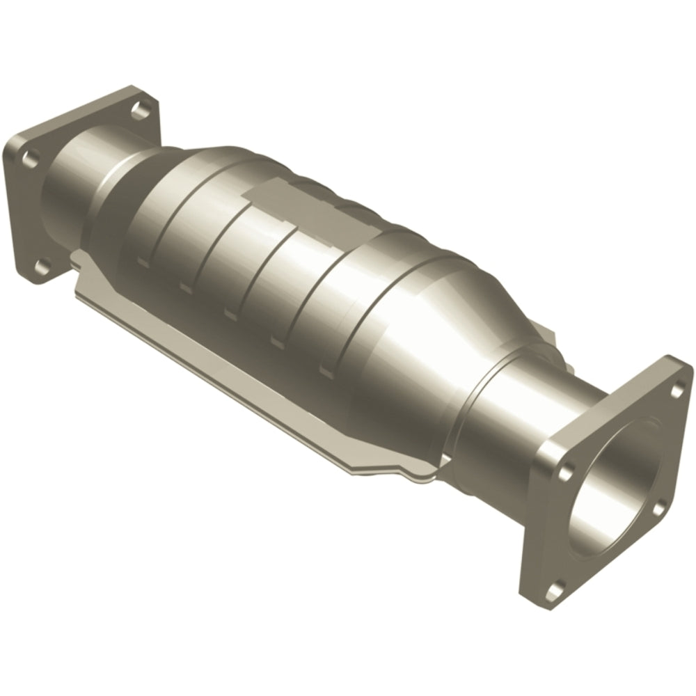 MagnaFlow direct-fit catalytic converter fits 1987-1988 Chevrolet Spectrum, 1989 Geo Spectrum, and additional vehicles. Avoid potential exhaust leaks by using the included gaskets 