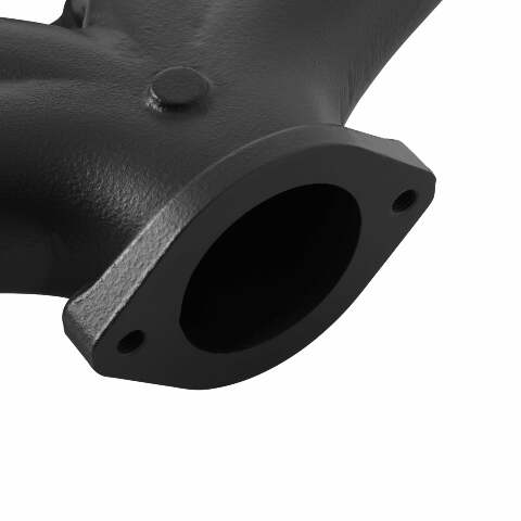 Hooker LS Swap Exhaust Manifolds -Center Dump-Black Ceramic-Multi-Fit-2.50-8504-3HKR