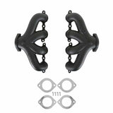 Hooker LS Swap Exhaust Manifolds -Center Dump-Black Ceramic-Multi-Fit-2.50-8504-3HKR