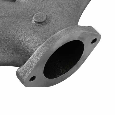 Hooker LS Swap Exhaust Manifolds -Center Dump-Natural Cast-Multi-Fit-2.50-8504HKR