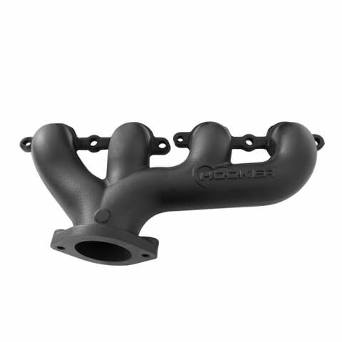 Hooker BlackHeart LS Swap Exhaust Manifolds-Rear Dump-Black - 8505-3HKR