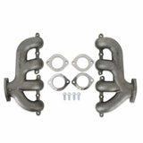 Hooker BlackHeart LS Swap Exhaust Manifolds-Rear Dump-Natural Cast - 8505HKR