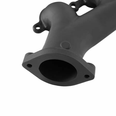 Hooker BlackHeart LS Swap Exhaust Manifolds-Rear Dump SBC Exit-Black - 8506-3HKR