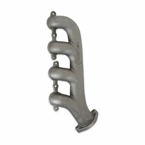 Hooker BlackHeart LS Swap Exhaust Manifolds - Rear Dump SBC Exit-Natural 8506HKR