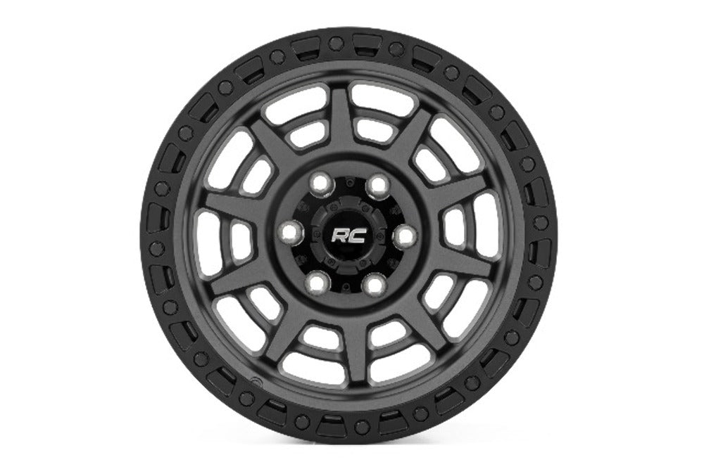 Rough Country 85 Series Wheel Beadlock Gray/Black 17x9 5x5.5 -0mm 85170014A