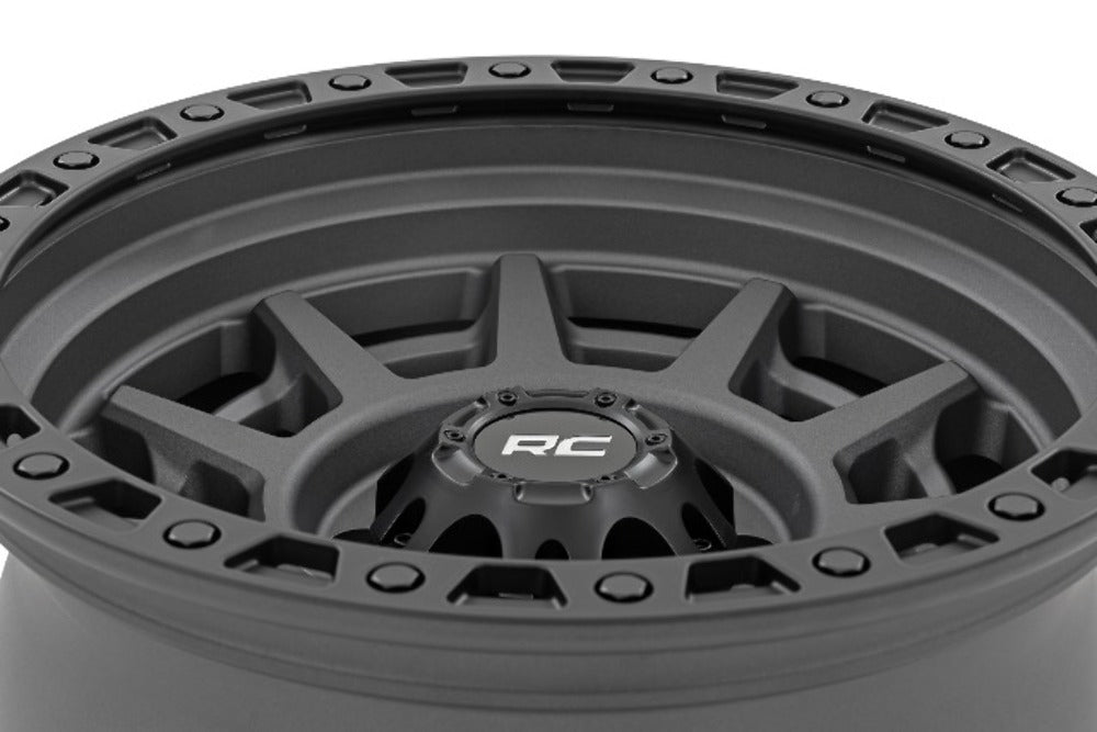 Rough Country 85 Series Wheel Beadlock Gray/Black 17x9 6x5.5 -18mm 85171812A