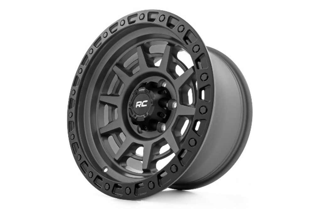 Rough Country 85 Series Wheel Beadlock Gray/Black 17x9 6x5.5 -18mm 85171812A