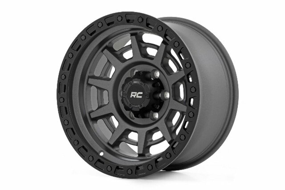 Rough Country 85 Series Wheel Beadlock Gray/Black 17x9 6x5.5 -18mm 85171812A