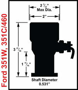 MSD ignition distributor black silver big block 85211