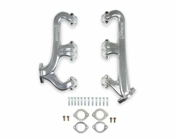 Hooker Fits Small Block Chevy,2.5" collector-Silver Ceramic, Exhaust Manifold 8525-1HKR