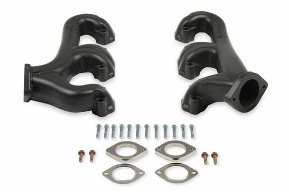 Fits Small Block Chevy  2.5" collector Black Ceramic, Exhaust Manifold 8525-3HKR