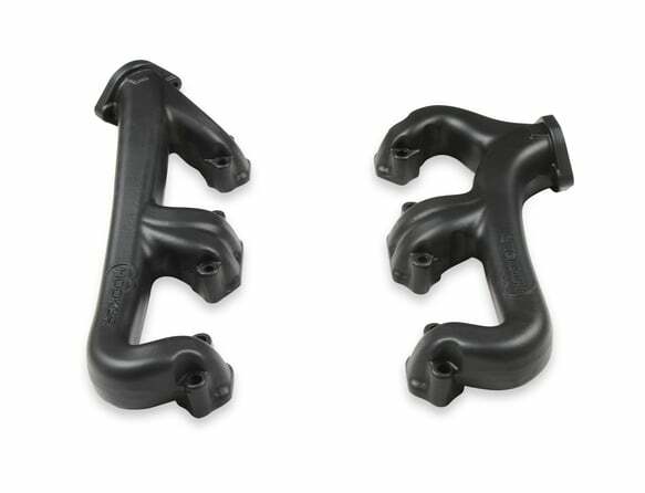 Fits Small Block Chevy  2.5" collector Black Ceramic, Exhaust Manifold 8525-3HKR