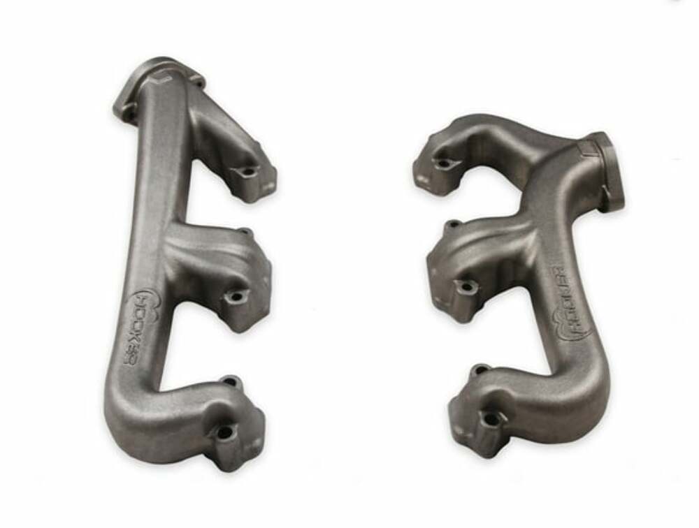 Fits Small Block Chevy, Raised D-Port, 2.5", Natural, Exhaust Manifolds 8527HKR