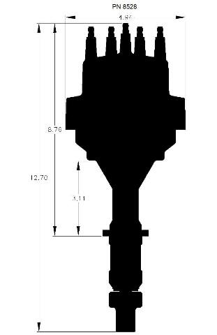 MSD ignition distributor red 8528