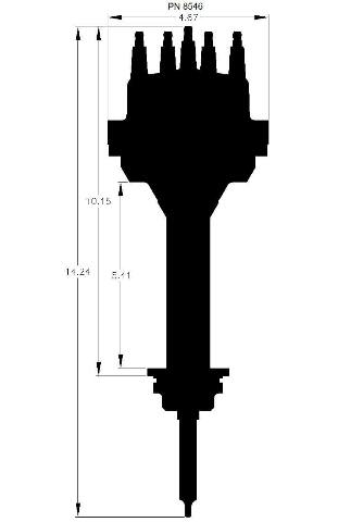MSD ignition distributor red 440