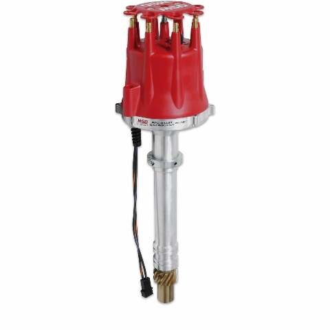 MSD ignition distributor red aluminum bbc 502