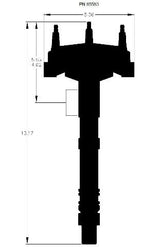 MSD ignition distributor for 1970-1972 Chevy Monte Carlo black big block 85583