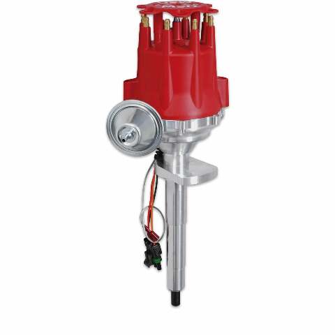 MSD ignition distributor red aluminum steel FOR-49-53-8573