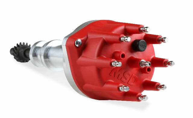 MSD ignition distributor for 1975-1991 Ford Mustang red steel 85786