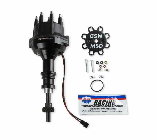 MSD ignition distributor for 1982-1990 Ford F-100 black steel anodized small block 857931