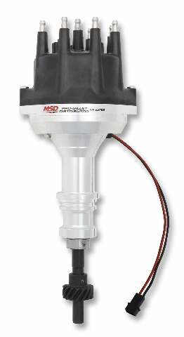 MSD ignition distributor black stainless steel 85795