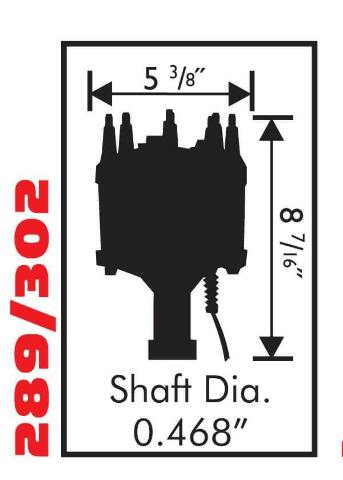 MSD ignition distributor for 1975-1996 Ford Mustang red steel small block 8582