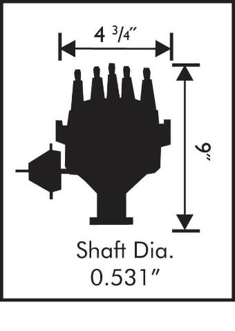 MSD ignition distributor red 428