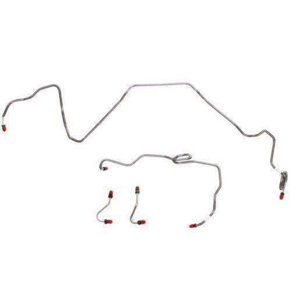 t 86-89 Chevrolet Camaro Front Brake Line Kit 6 Cyl Steel FKT8601OM Fine Lines
